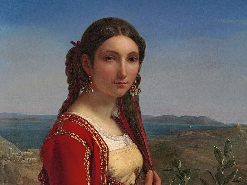 1794-Louis Léopold Robert - Ritratto di una ragazza di Procida